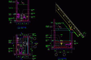 Desain Denah & Potongan Toilet Manajer Kantor.dwg