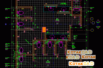 Desain Denah & Potongan Toilet Umum Rumah Makan.dwg