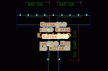 Gambar Detail Dinding Perpotongan (wall intersection)