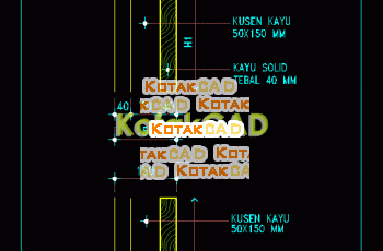 Gambar Detail Pintu Kayu Solid.dwg