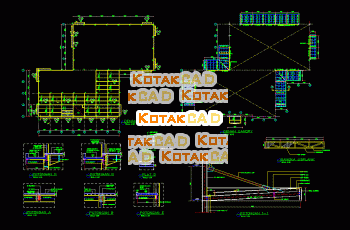 Gambar Detail Plat Lantai dan Kanopi