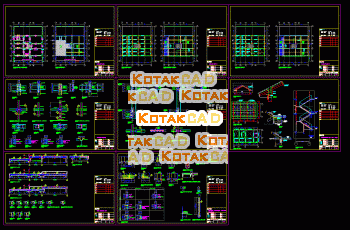 Gambar Detail Struktur Penulangan Rumah Tinggal.dwg