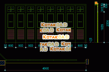 Desain Pintu Garasi Sliding 8 Daun.dwg