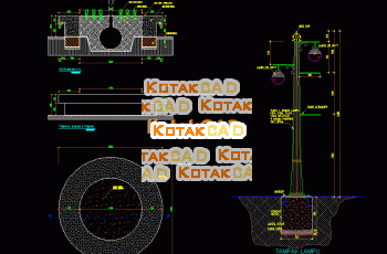 Gambar Detail Bangku Taman Beton.dwg