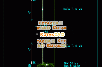 Gambar Detail Jendela Kaca Mati.dwg