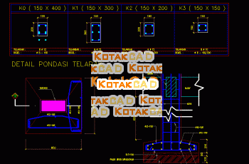 Gambar Detail Kolom & Pondasi Telapak.dwg