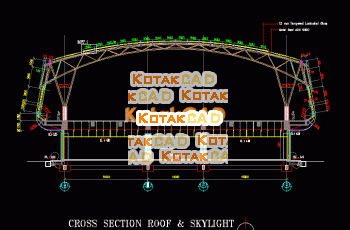 Gambar Detail Konstruksi Atap Skylight.dwg