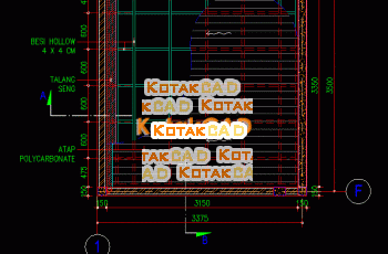 Gambar Detail Pergola Besi Hollow.dwg