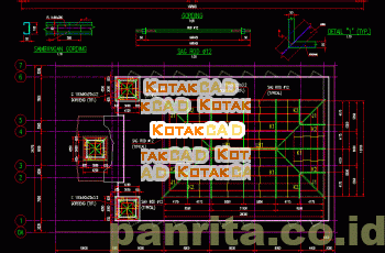 Desain Rencana Atap Kuda-Kuda Baja.dwg