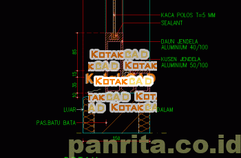 Detail Jendela Aluminium (Bukaan).dwg