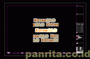 Etiket Gambar Ukuran A1.dwg