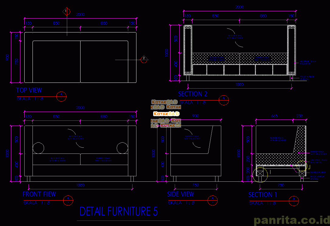 Gambar Detail Furniture V5.dwg - Panrita Space