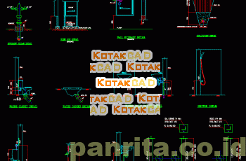 Gambar Detail Instalasi Saluran Pipa Air Bersih & Kotor.dwg