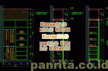 Gambar Detail Lemari Pakaian (Wardrobe).dwg