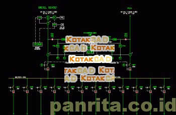 Instalasi Panel Utama Diagram Garis Tunggal.dwg