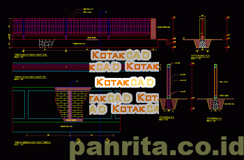 Desain Konstruksi Pagar Besi & Pagar Tembok.dwg