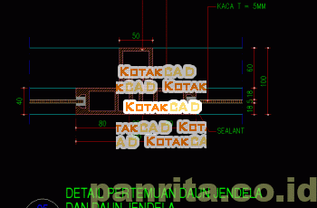 Gambar Detail Pertemuan Daun Jendela.dwg