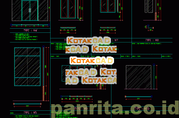 Gambar Detail Pintu & Jendela Aluminium.dwg