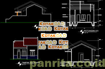 Desain Rumah Minimalis Tipe 45.dwg