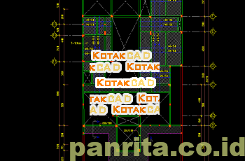 Download Detail Penulangan Plat Lantai Atas.dwg
