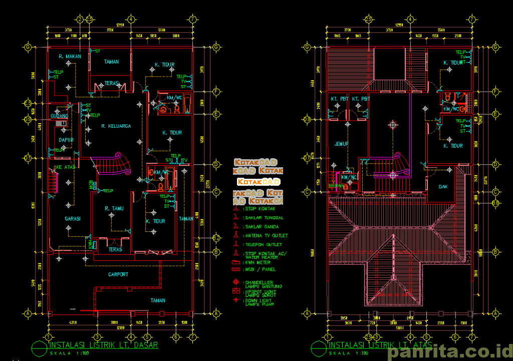 Simbol Instalasi Listrik Pada Autocad