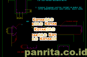 Download Gambar Detail Jarak Antara Balok Utama.dwg