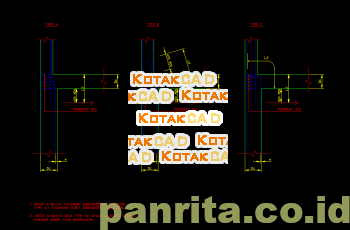Download Gambar Detail Pemasangan Tulangan Utama Kolom.dwg